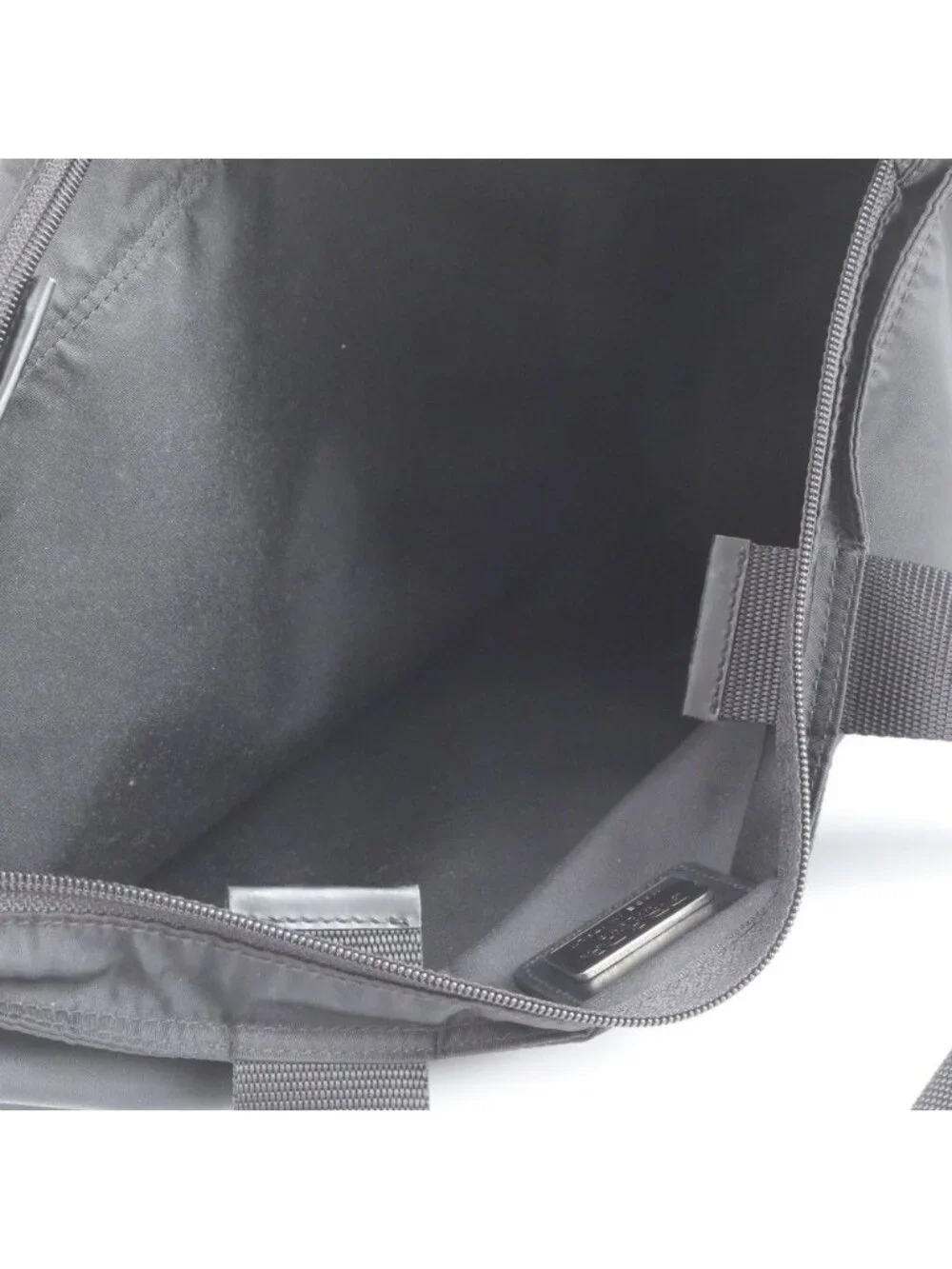 Prada White Tag Tessuto Nylon Triangle Logo Tote Bag Shoulder Document